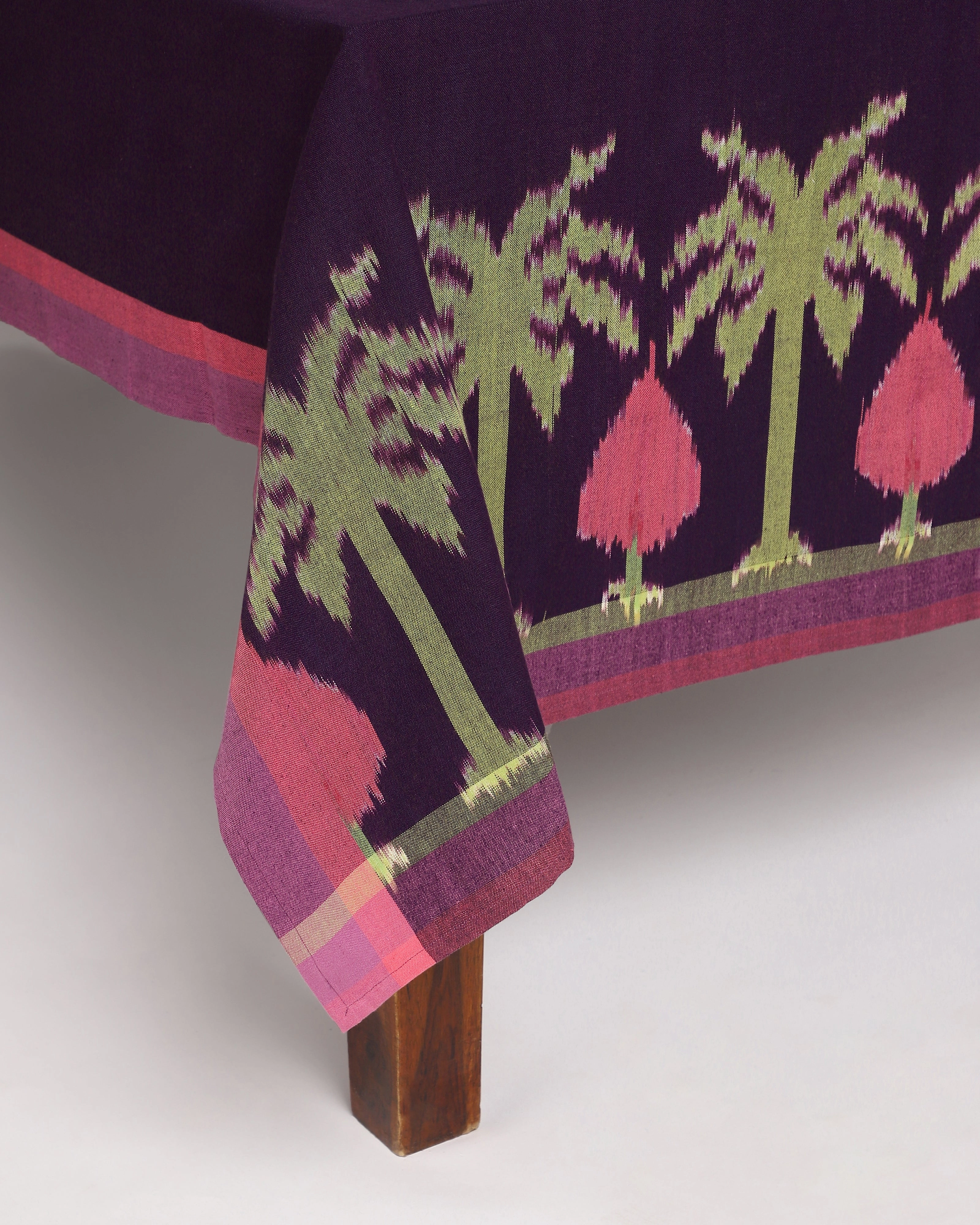 Dorcas Warp Ikat Cotton Table Cover
