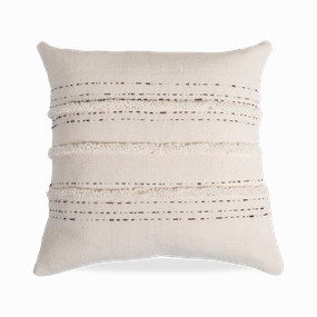 Dot Fringe Wool Pillow creative interior decor