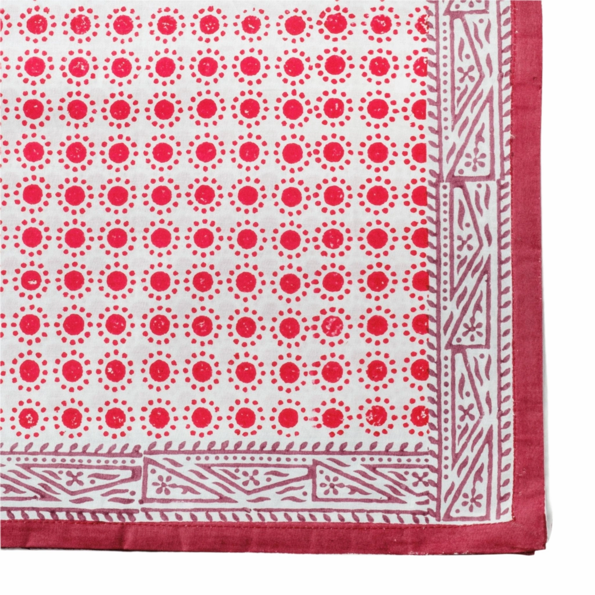 Dot Print Tablecloth, Red cute desktop display