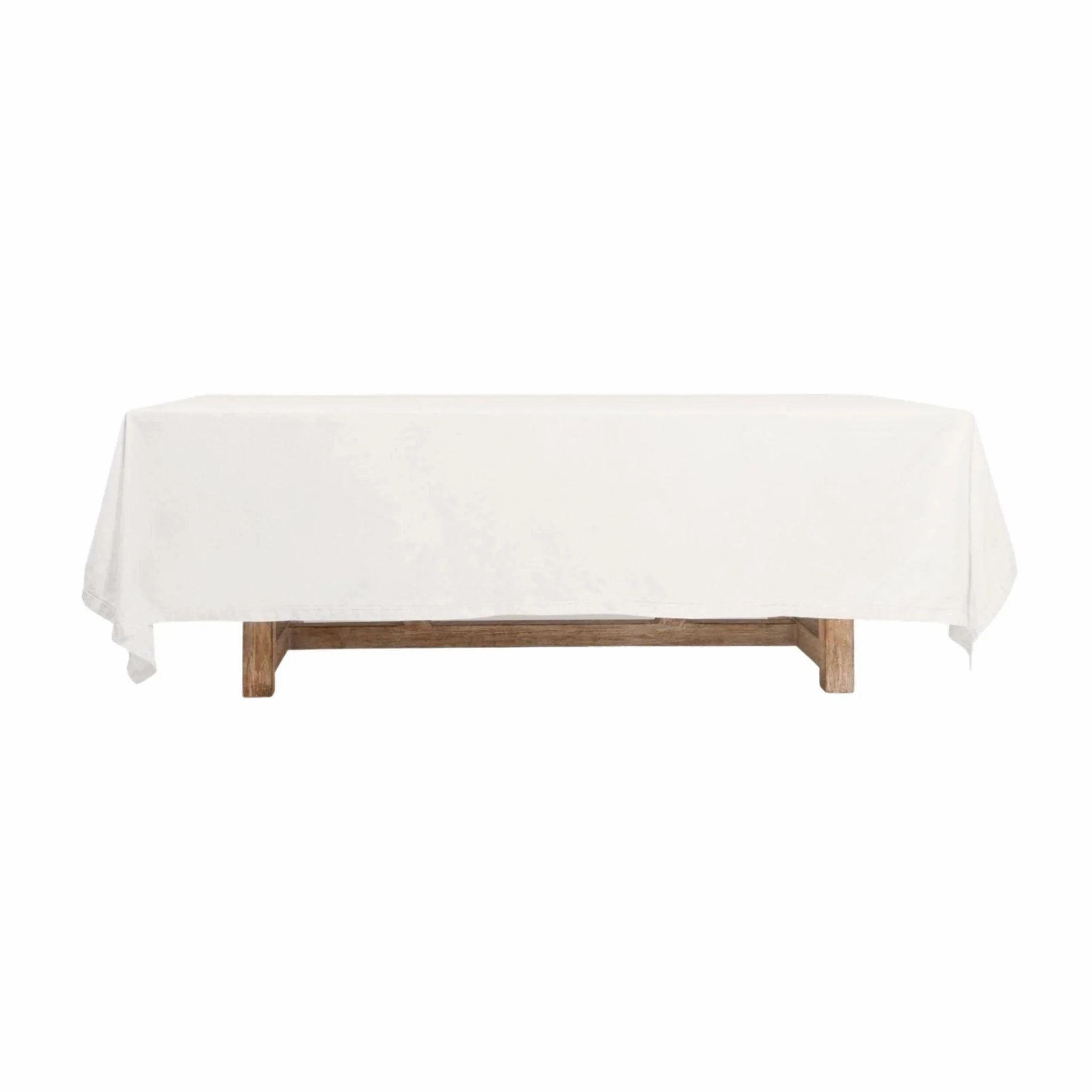 Double Eyelet Border Tablecloth in Ivory mini desktop sculpture