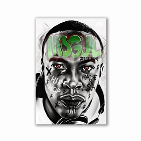 Dr. Dre by Zuppini framed mural artwork