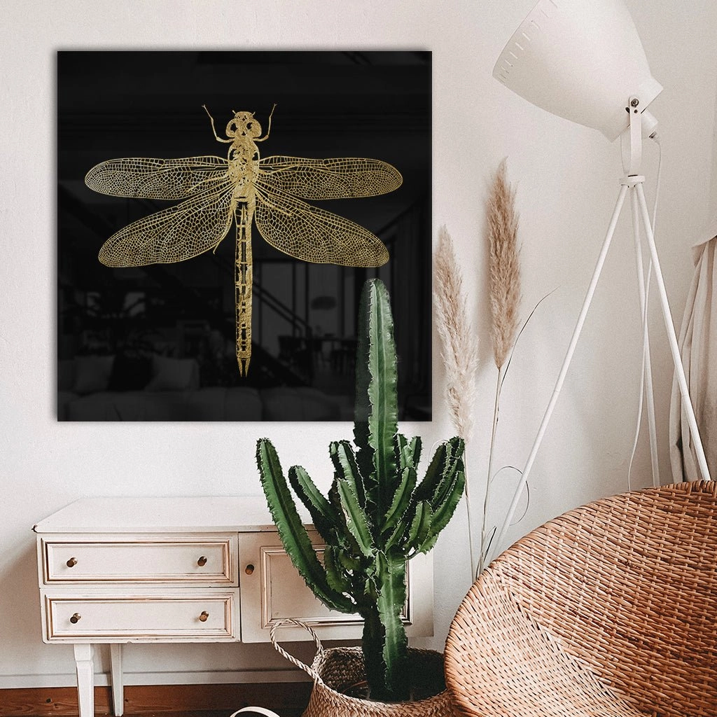Dragonfly Gold on Acrylic