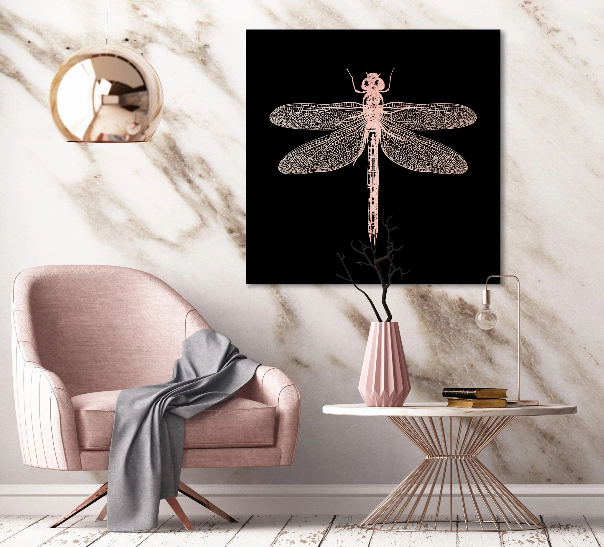 Dragonfly Ros on Acrylic