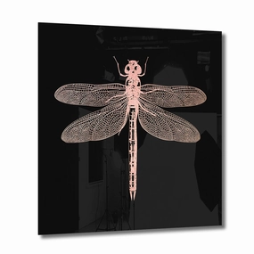 Dragonfly Ros on Acrylic framed mural artwork