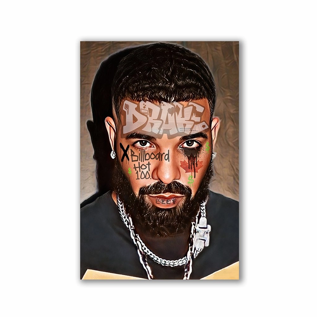 Drake by Zuppini framed mural artwork