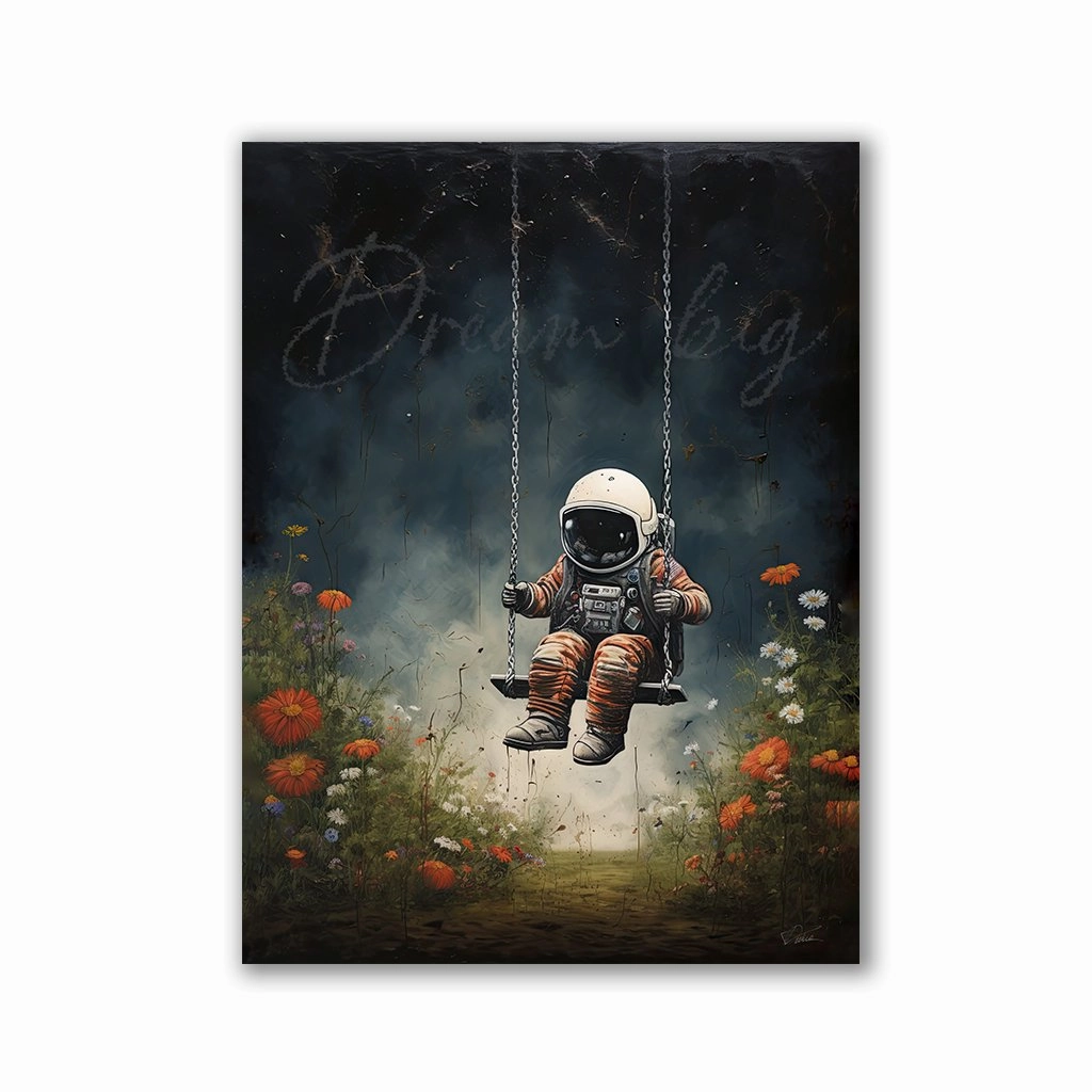 Dream BIG by Daniel Decker framed mural artwork