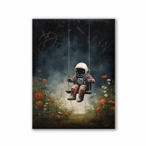 Dream BIG by Daniel Decker framed mural artwork