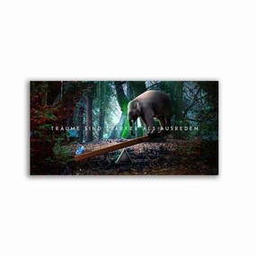 dreams framed mural artwork