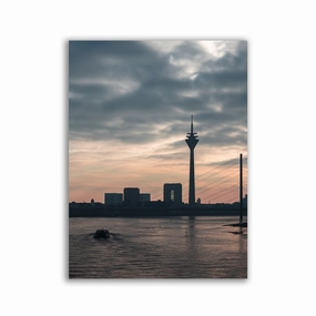 Dsseldorf Skyline framed mural artwork