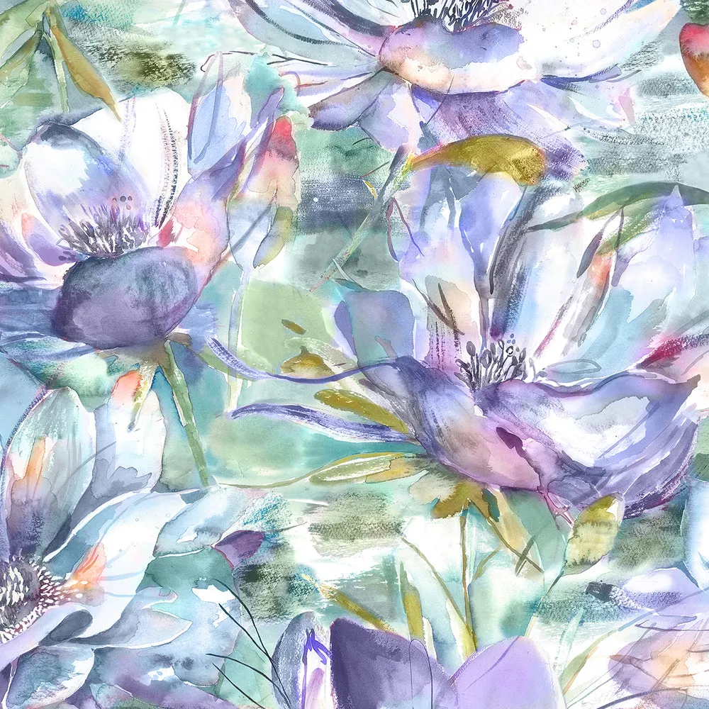Dusky Blooms Printed Cotton Made to Measure Roman Blinds Fig