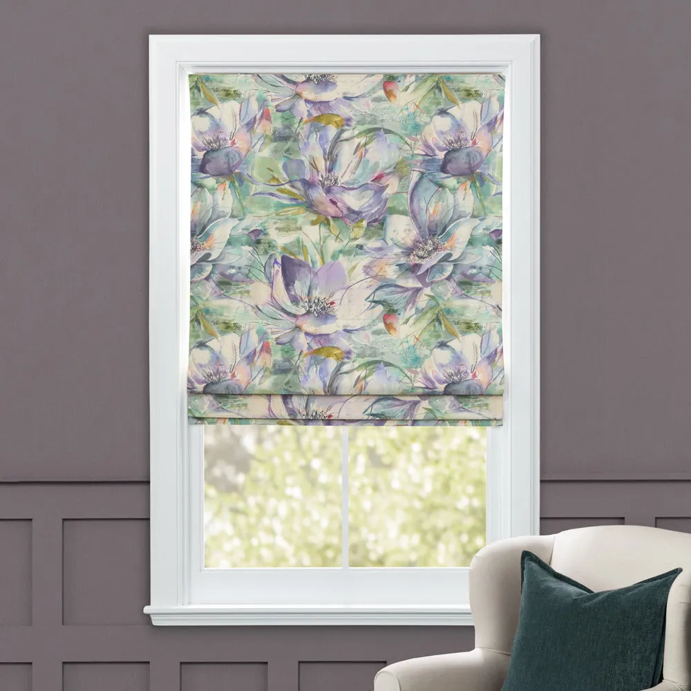 Dusky Blooms Printed Cotton Made to Measure Roman Blinds Fig
