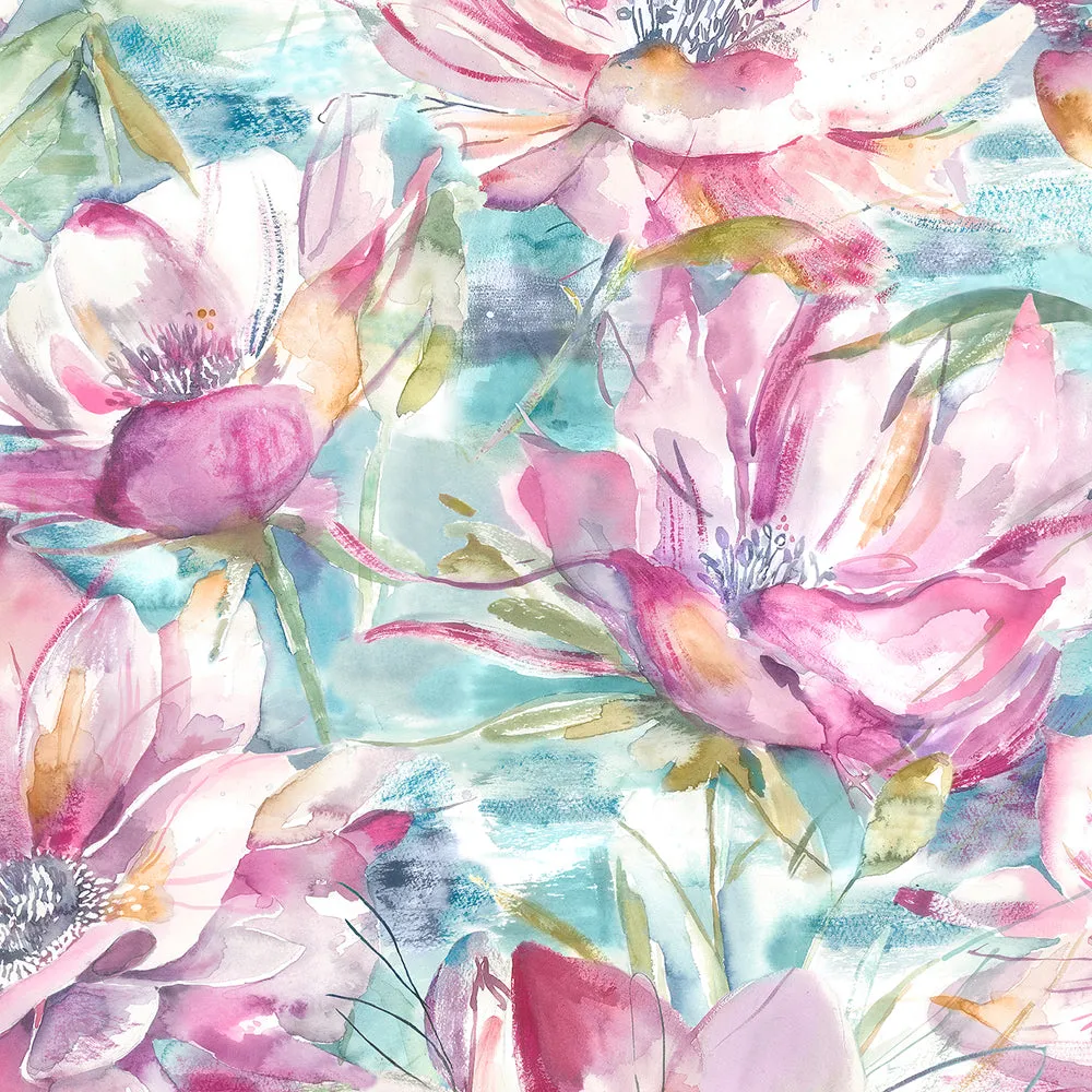 Dusky Blooms Printed Cotton Made to Measure Roman Blinds Sweetpea