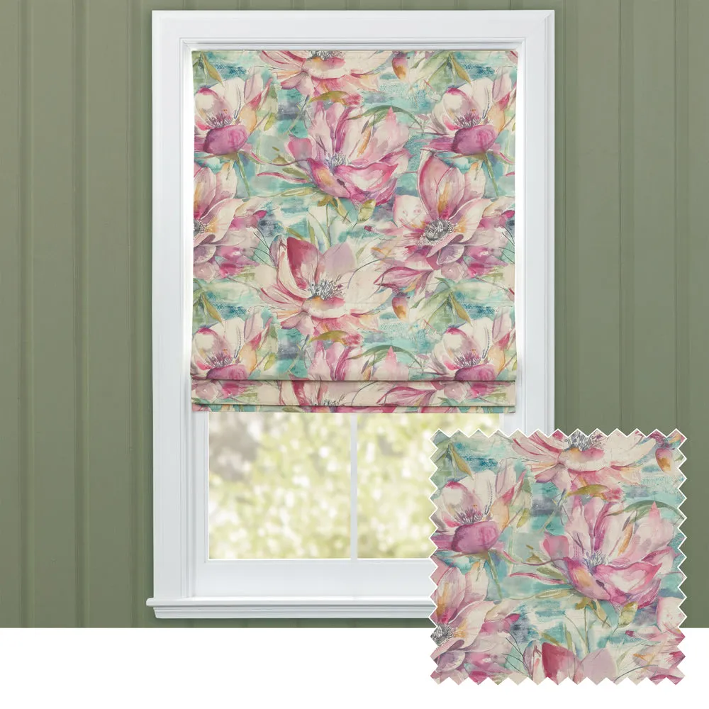 Dusky Blooms Printed Cotton Made to Measure Roman Blinds Sweetpea modern fashion rug  