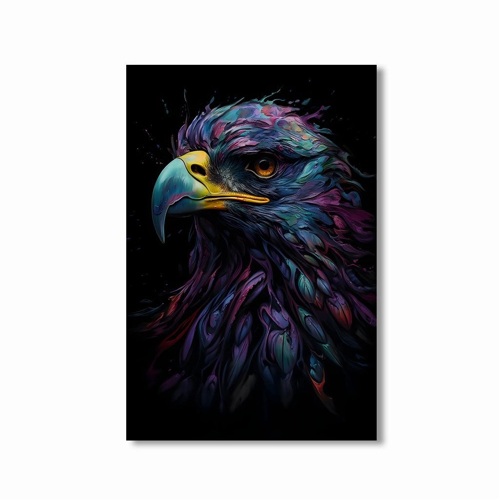 Eagle Art by Juliano de Araujo framed mural artwork