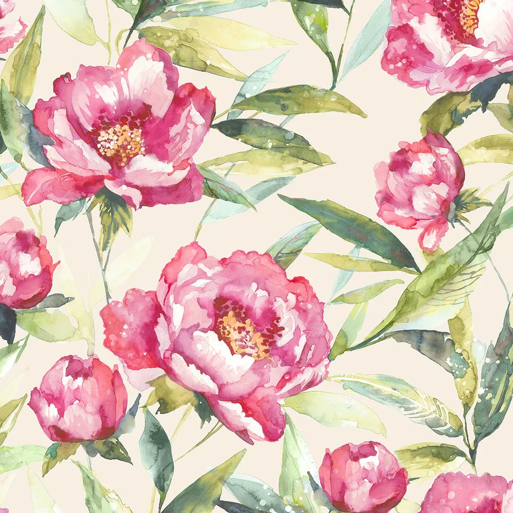 Earnley Printed Cotton Made to Measure Roman Blinds Peony