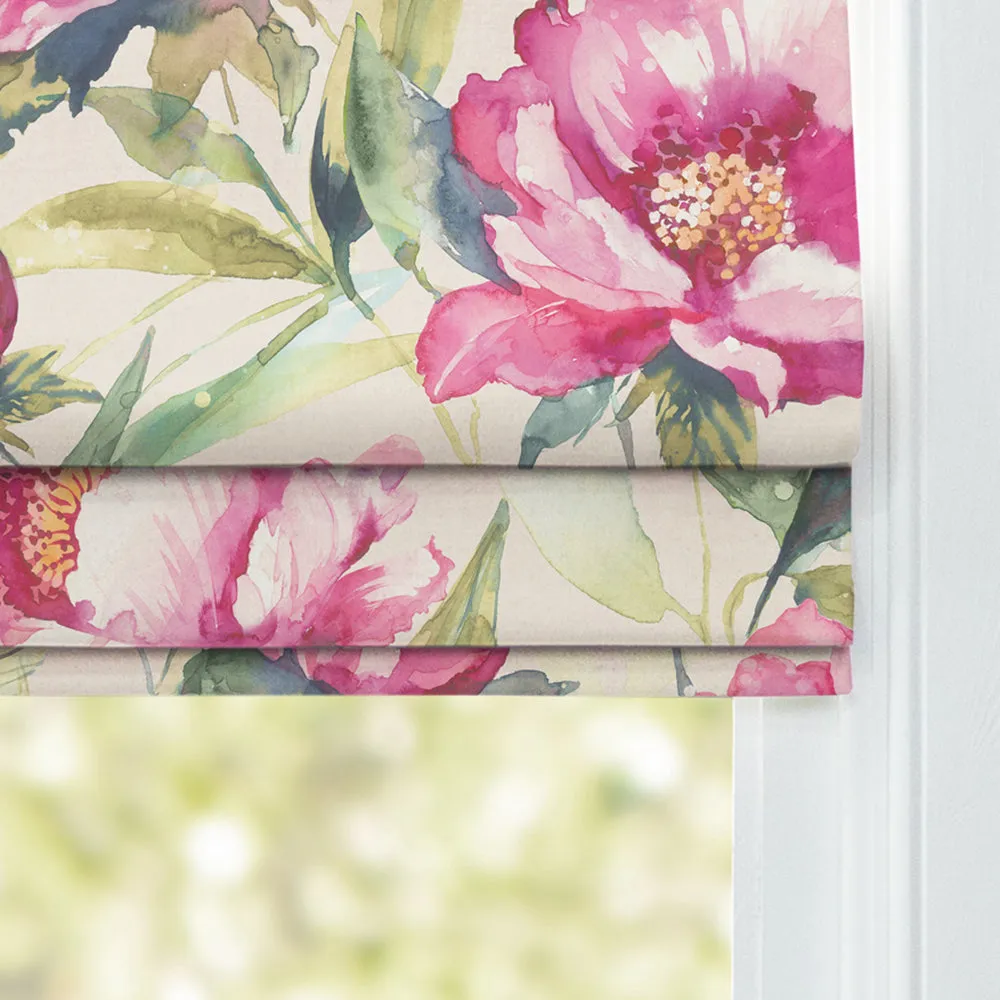 Earnley Printed Cotton Made to Measure Roman Blinds Peony