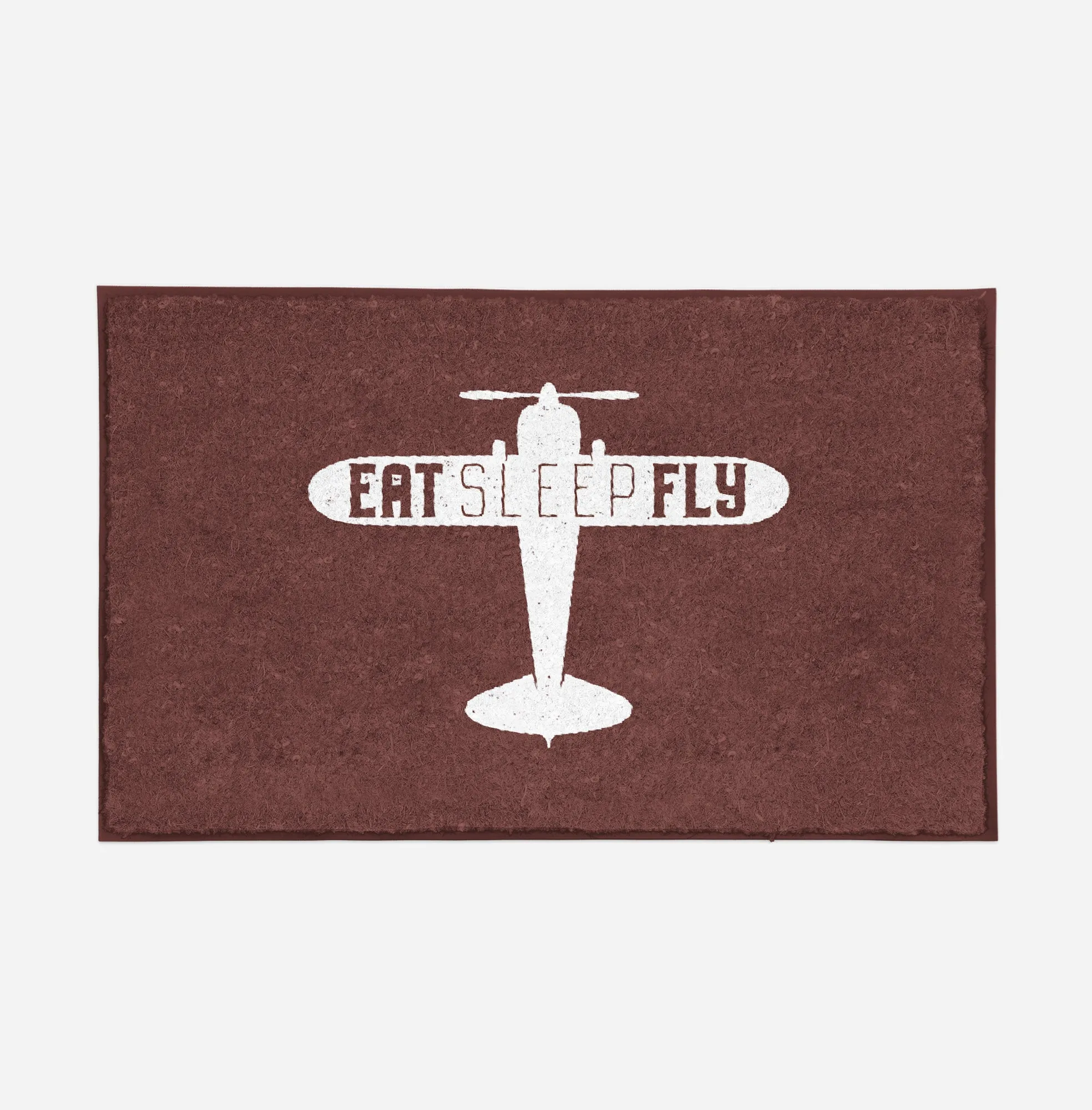 Eat Sleep Fly & Propeller Designed Door Mats