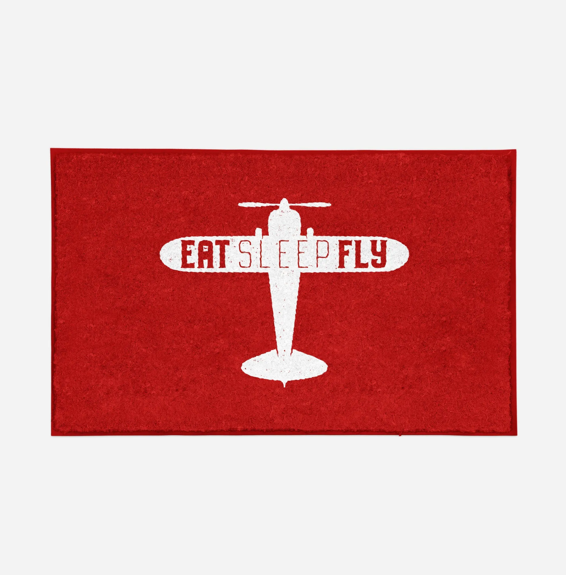 Eat Sleep Fly & Propeller Designed Door Mats