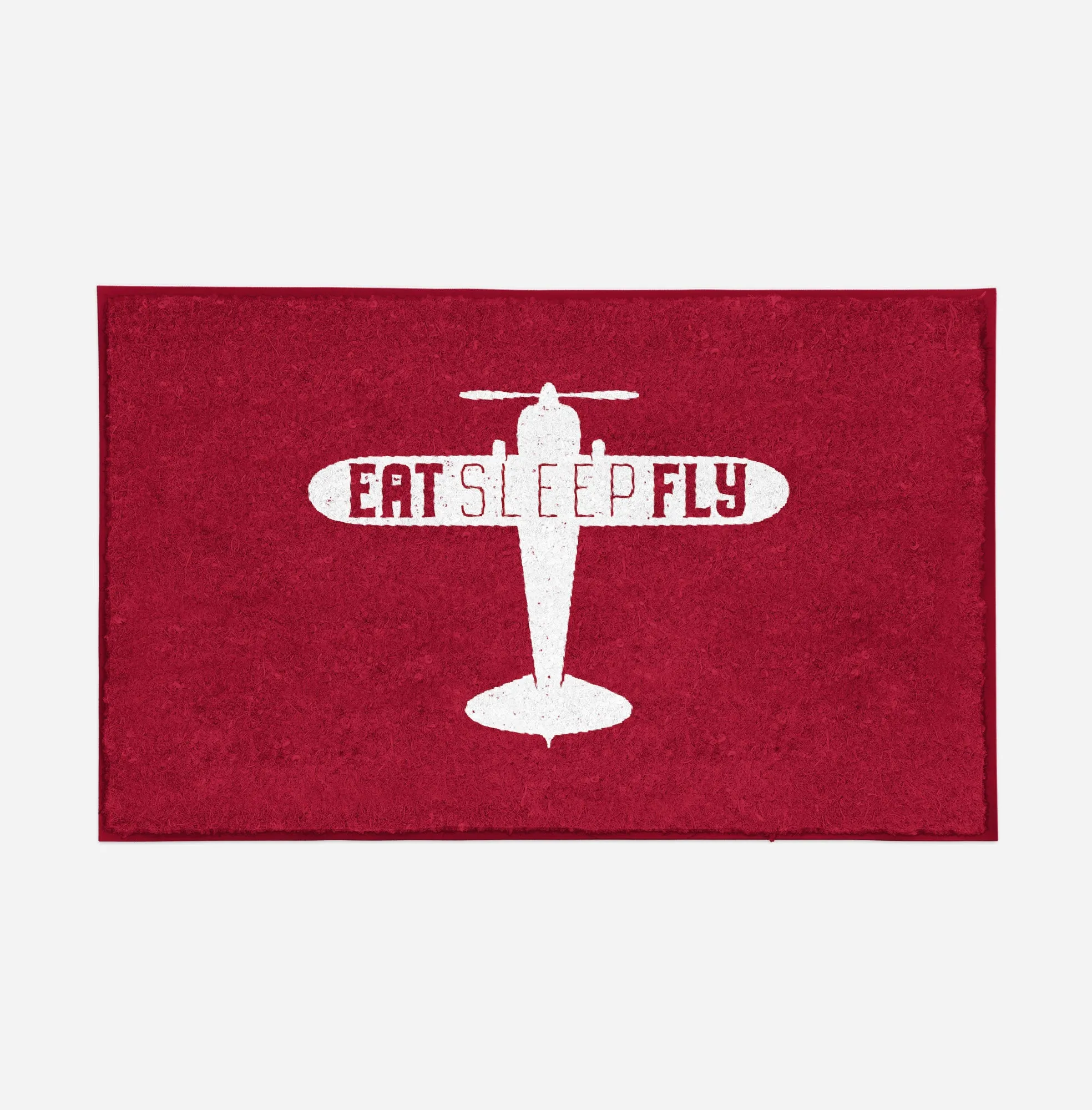 Eat Sleep Fly & Propeller Designed Door Mats