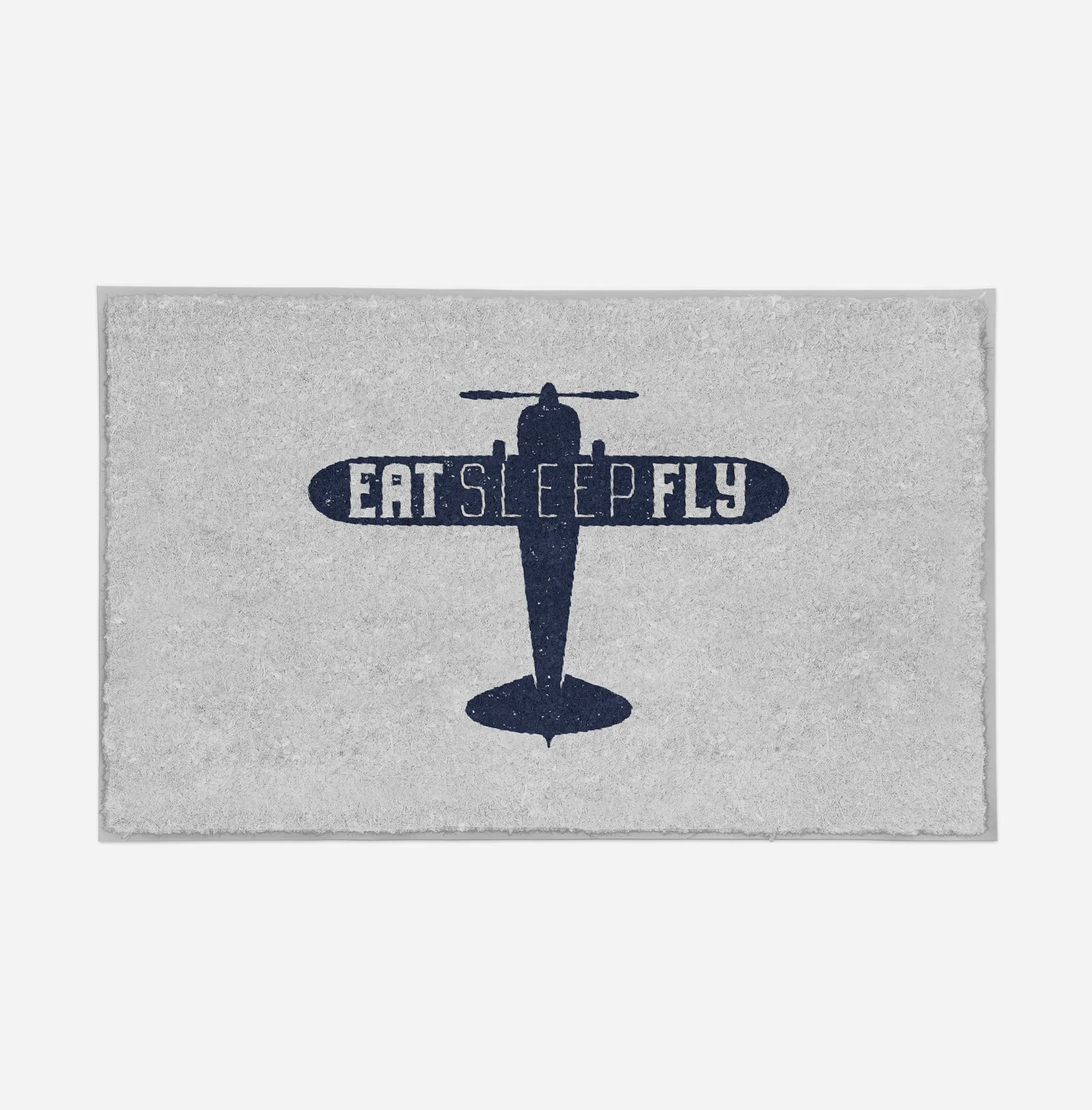 Eat Sleep Fly & Propeller Designed Door Mats