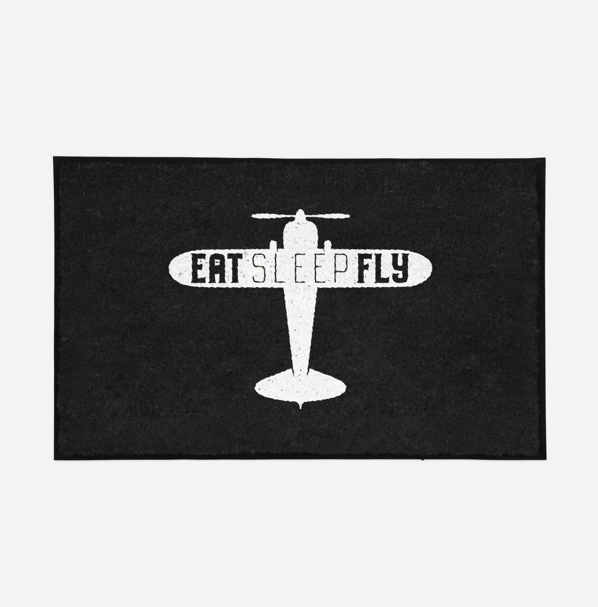 Eat Sleep Fly & Propeller Designed Door Mats