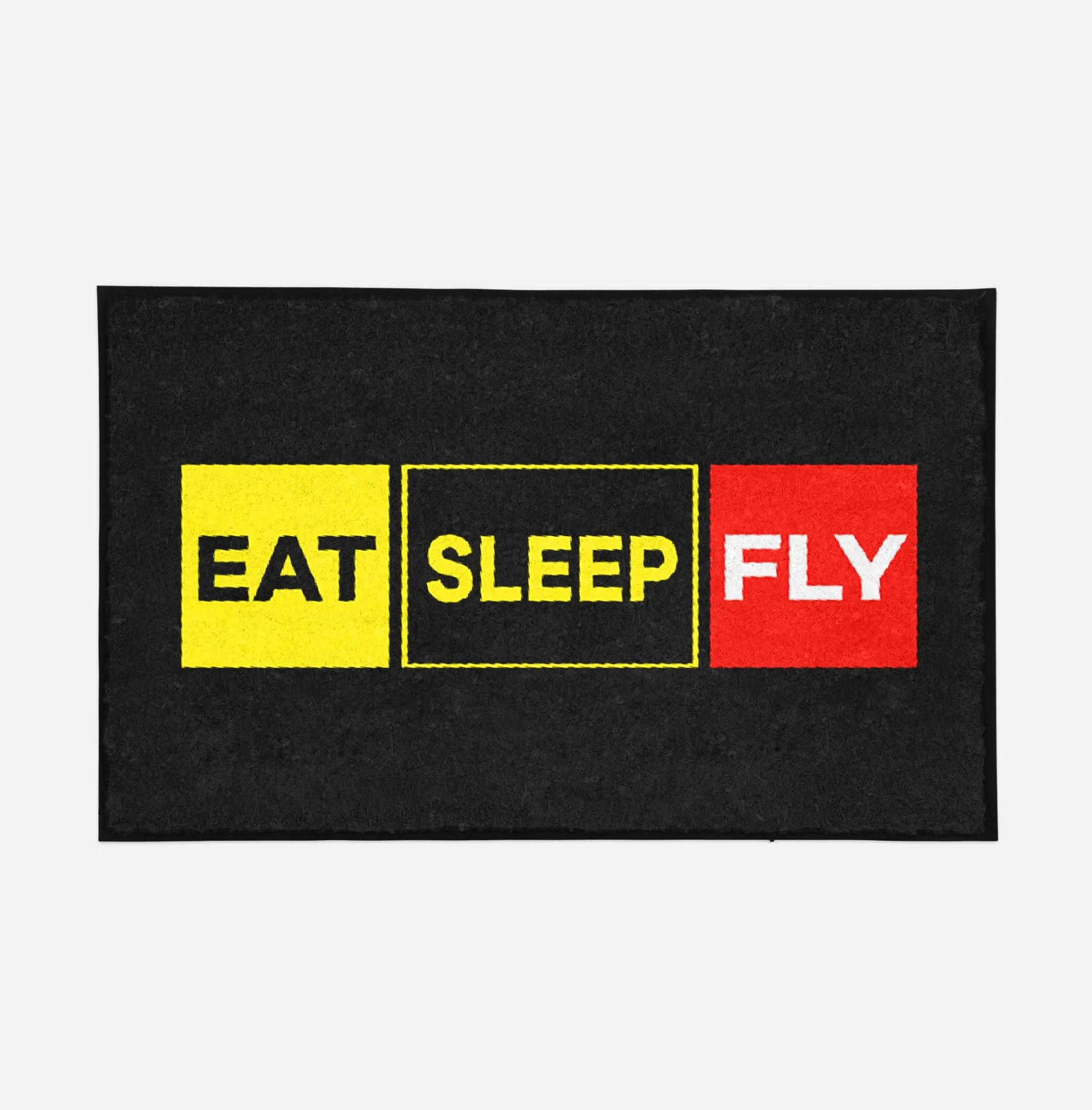 Eat Sleep Fly (Colourful) Designed Door Mats