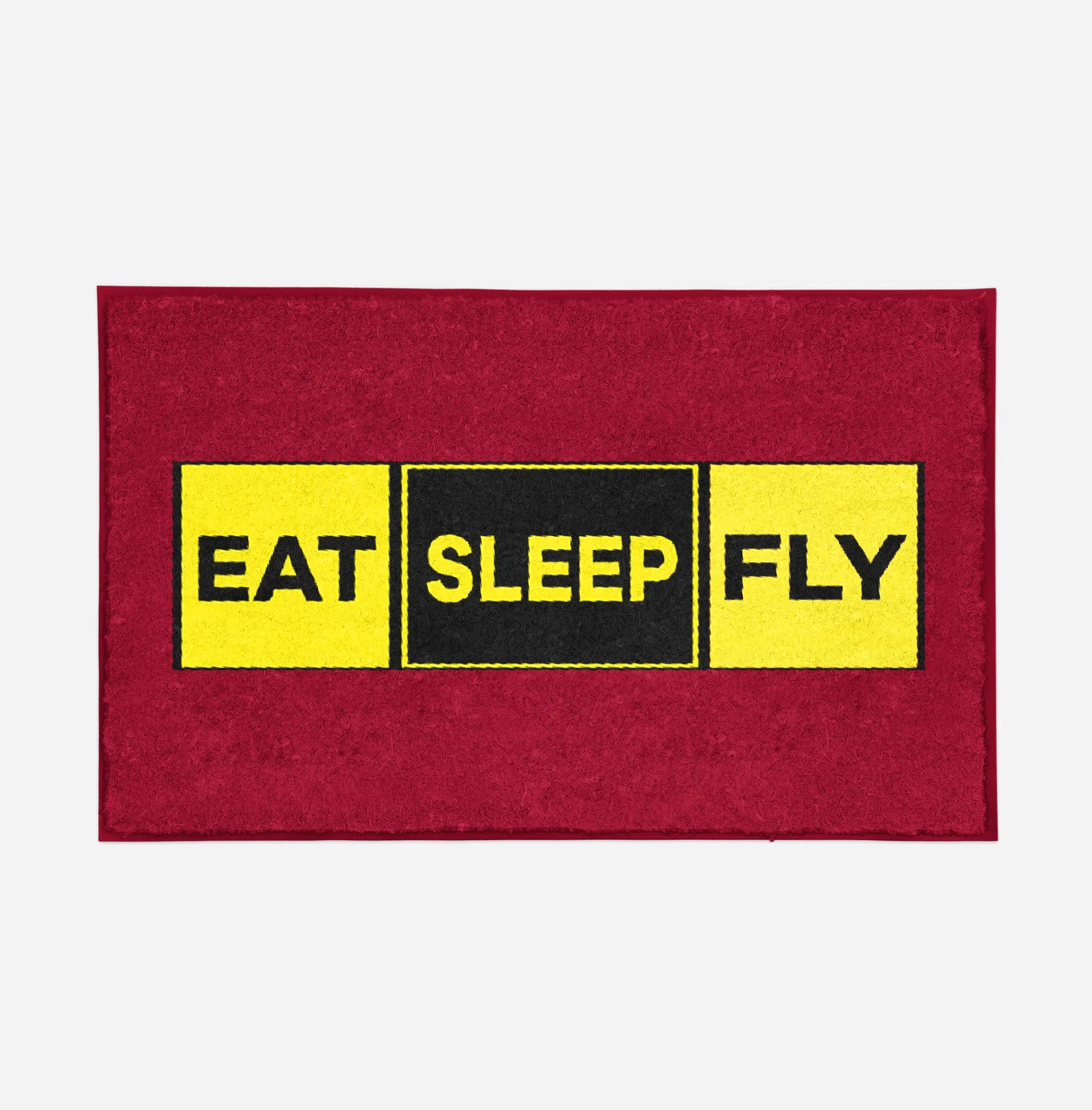 Eat Sleep Fly (Colourful) Designed Door Mats