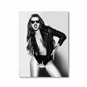 Eat This by David Drake framed mural artwork