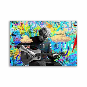Ed Sheeran Art framed mural artwork