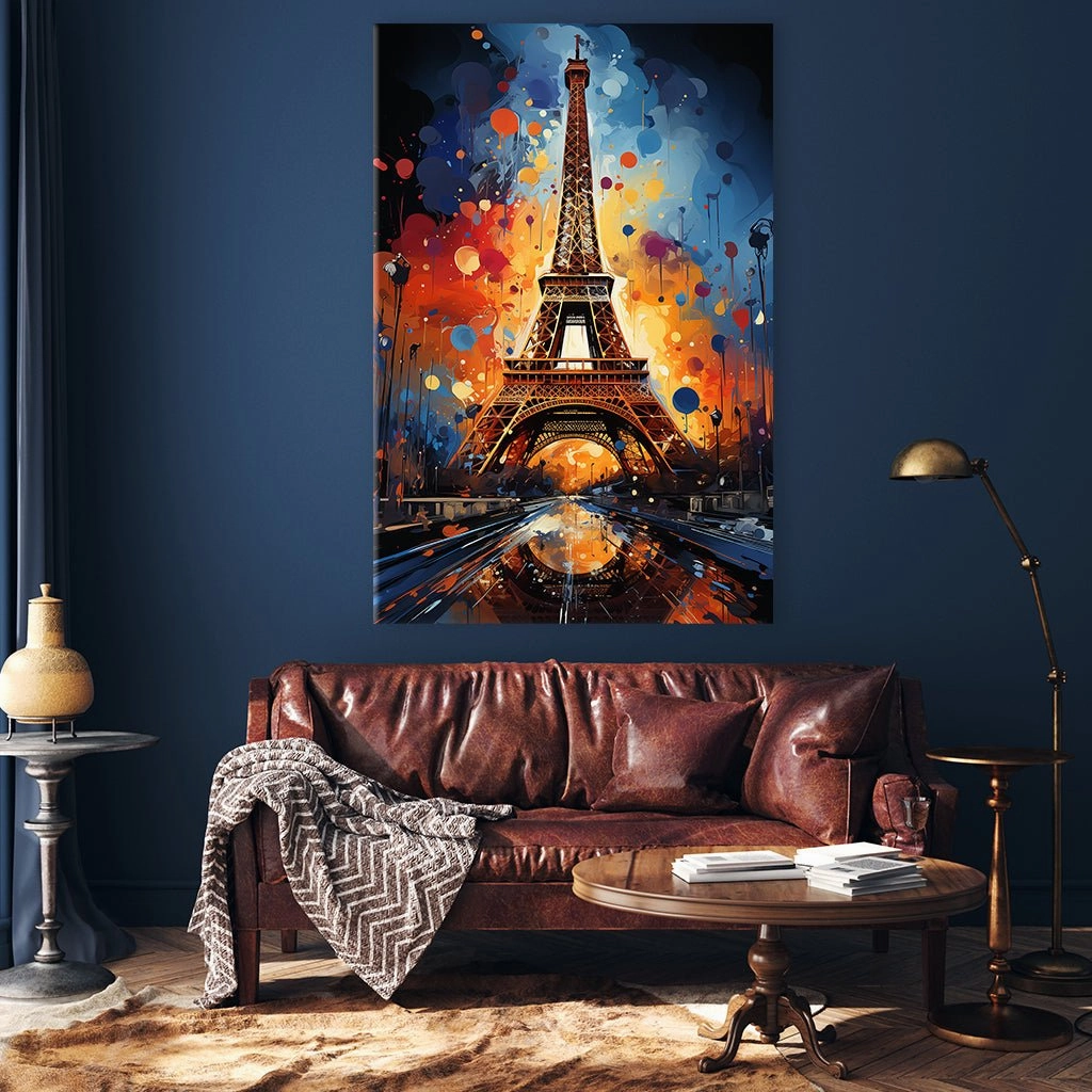 Eiffel Tower in Paris Pop Art by Catill 