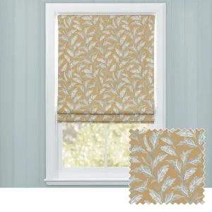 Eildon Printed Cotton Made to Measure Roman Blinds Gold chic floor carpet  