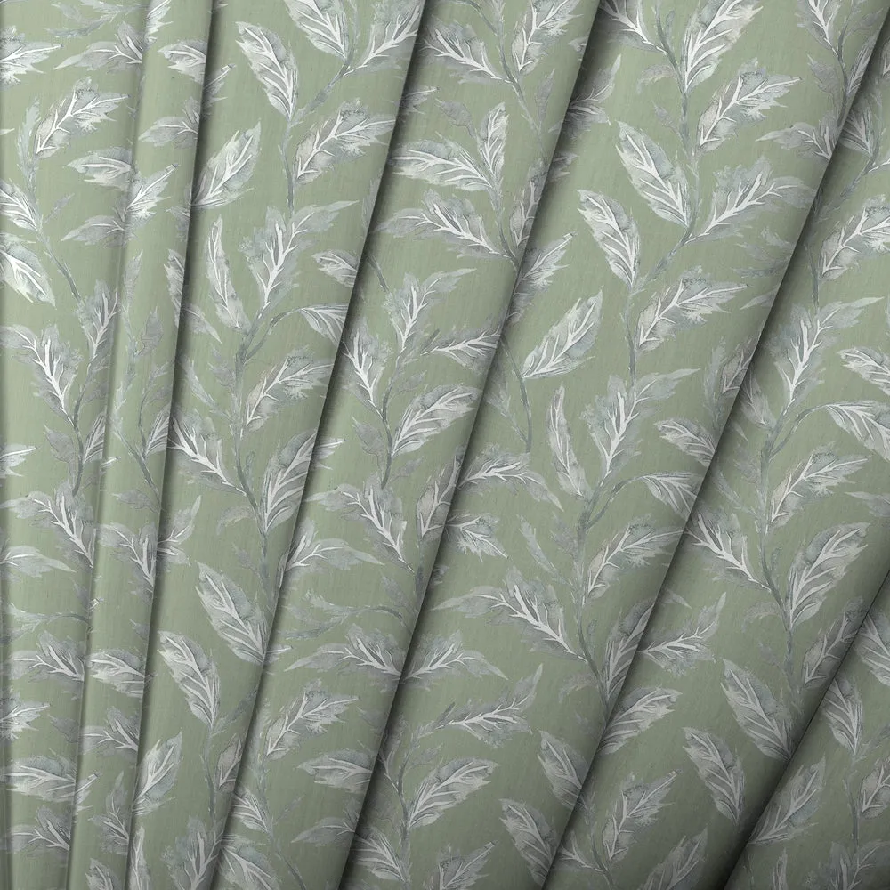 Eildon Printed Cotton Made to Measure Roman Blinds Moss