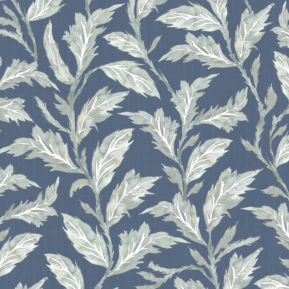 Eildon Printed Cotton Made to Measure Roman Blinds Navy