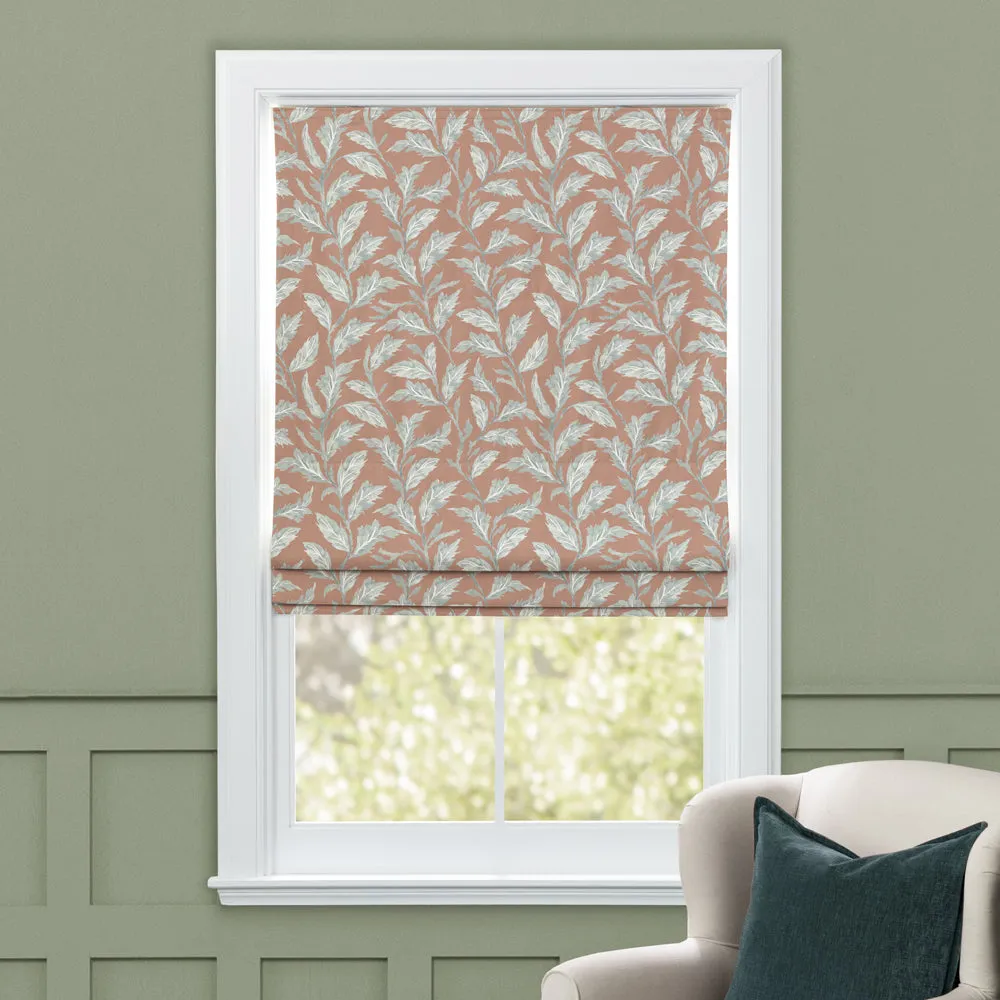 Eildon Printed Cotton Made to Measure Roman Blinds Rust