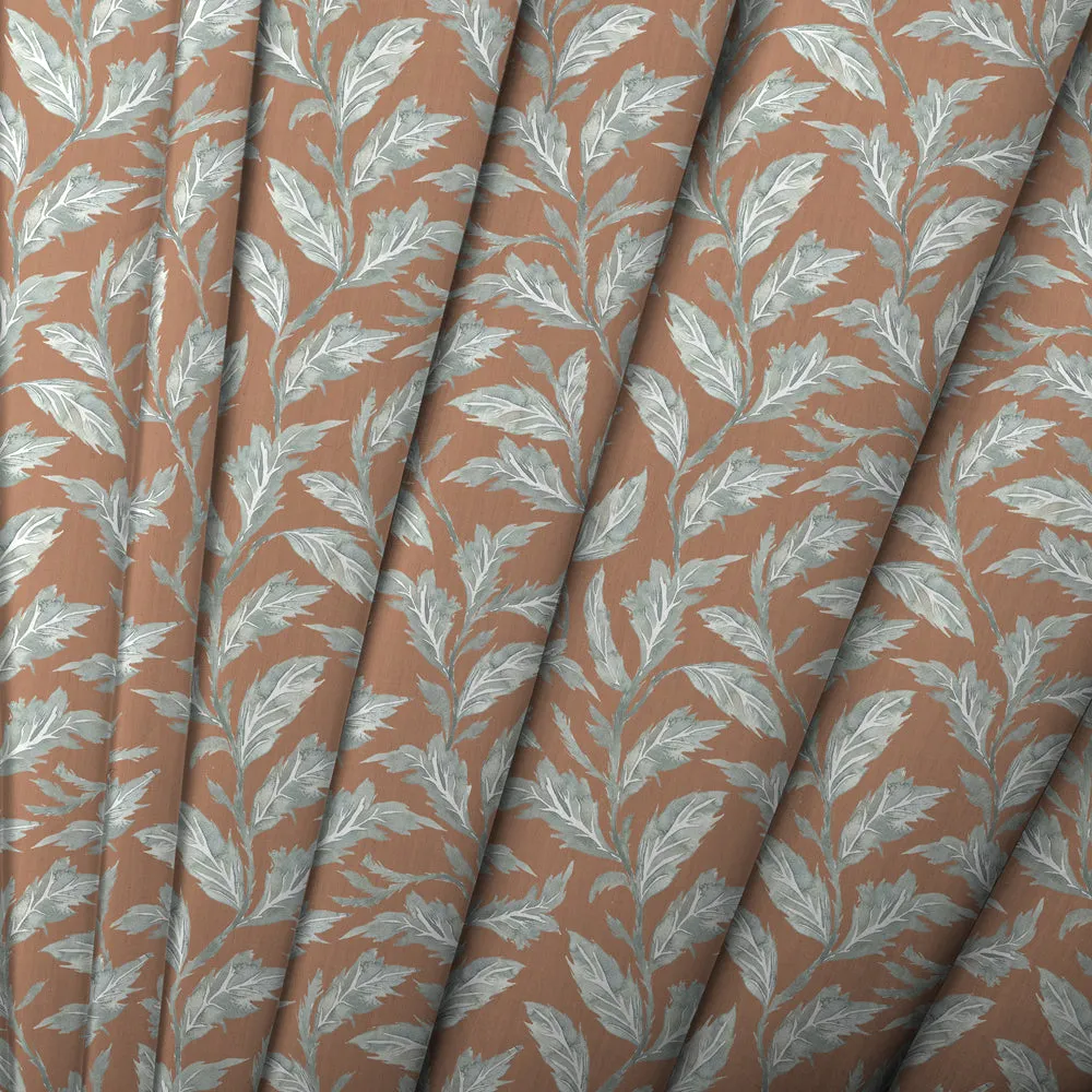 Eildon Printed Cotton Made to Measure Roman Blinds Rust