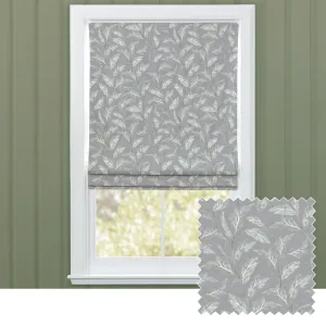 Eildon Printed Cotton Made to Measure Roman Blinds Stone chic floor carpet  