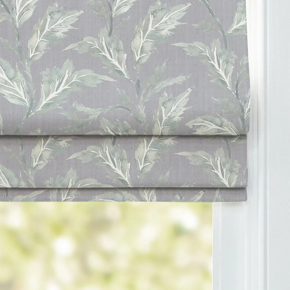Eildon Printed Cotton Made to Measure Roman Blinds Stone