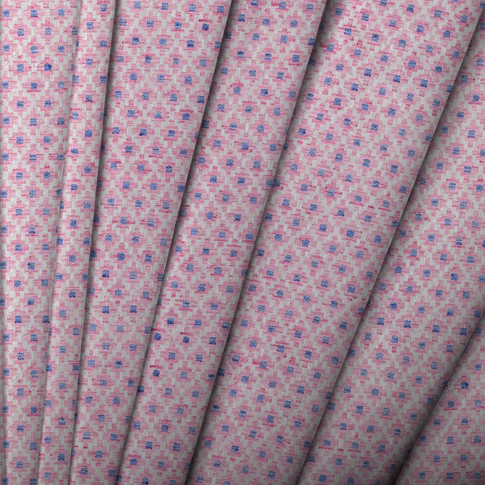 Elmore Woven Jacquard Made to Measure Curtains Heather