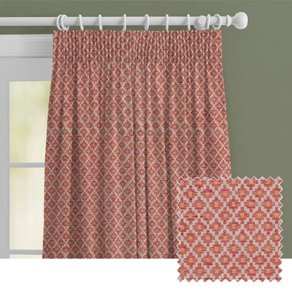 Elmore Woven Jacquard Made to Measure Curtains Heritage chic floor carpet  