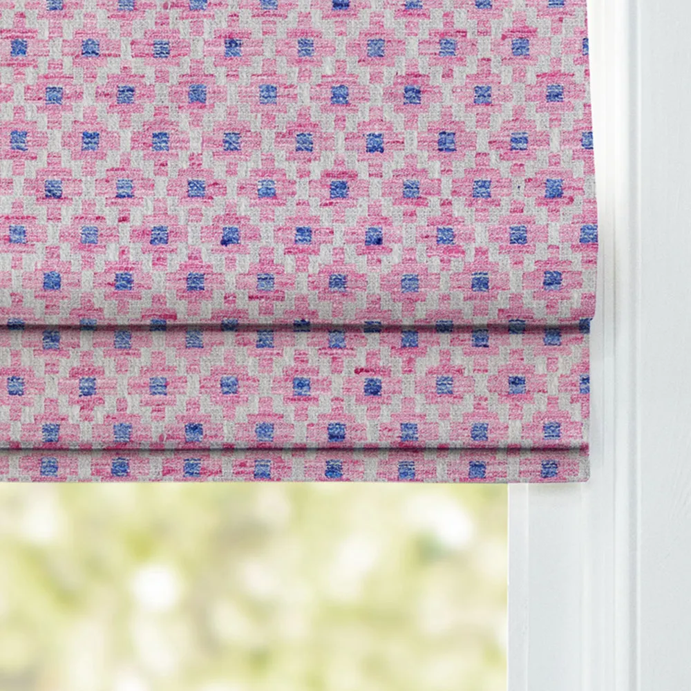 Elmore Woven Jacquard Made to Measure Roman Blinds Heather