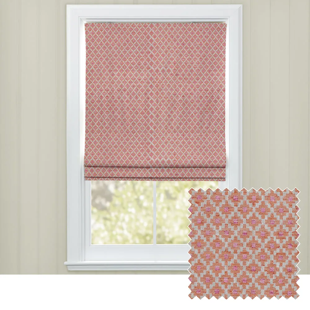 Elmore Woven Jacquard Made to Measure Roman Blinds Russet chic floor carpet  