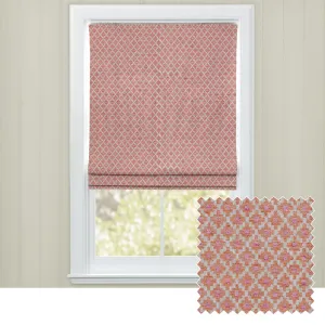 Elmore Woven Jacquard Made to Measure Roman Blinds Russet chic floor carpet  