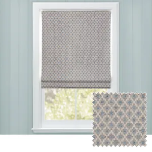 Elmore Woven Jacquard Made to Measure Roman Blinds Steel chic floor carpet  