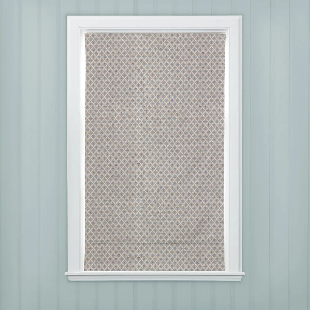 Elmore Woven Jacquard Made to Measure Roman Blinds Steel