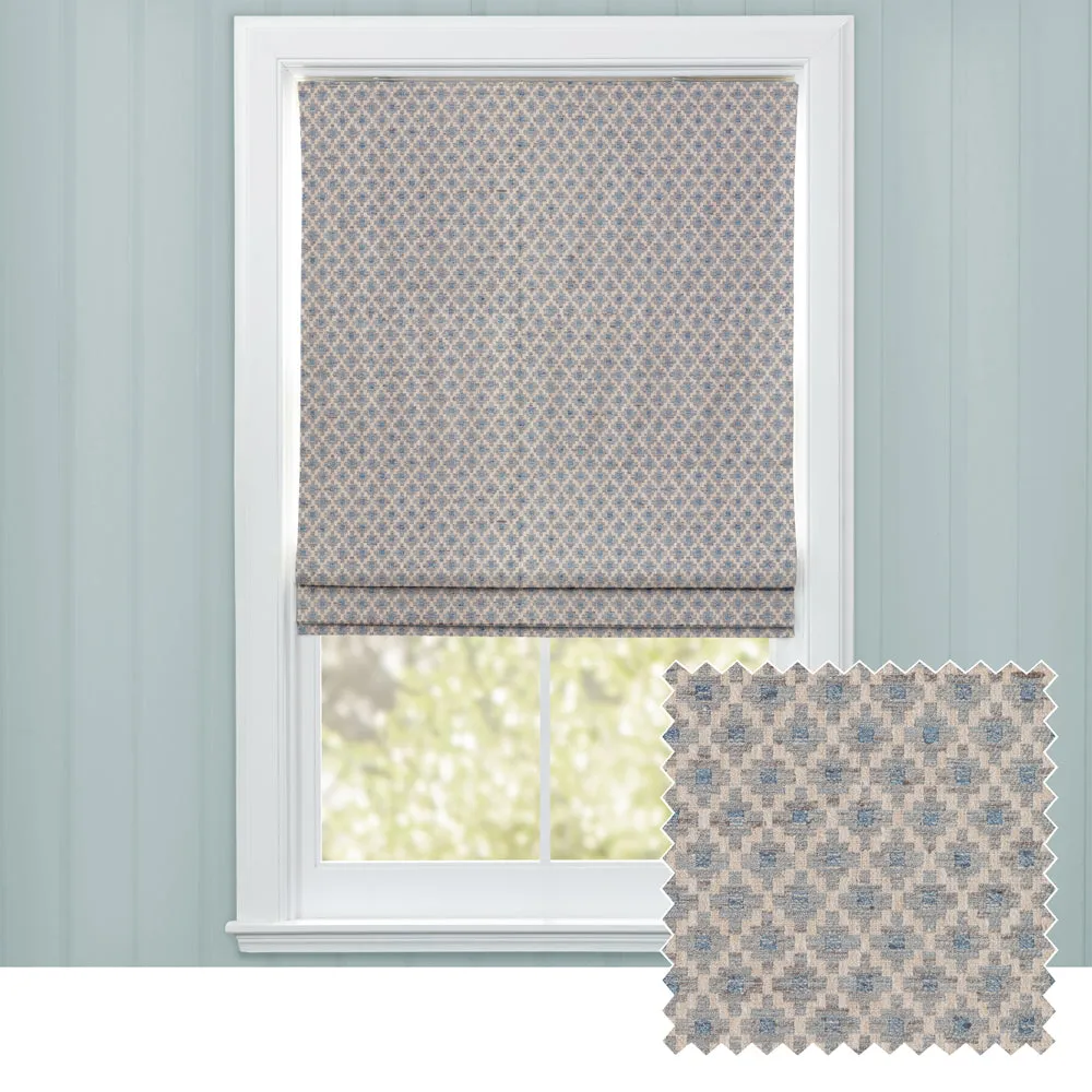 Elmore Woven Jacquard Made to Measure Roman Blinds Steel chic floor carpet  