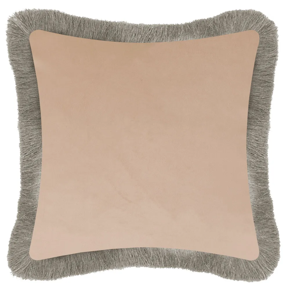 Elysian Canopy Printed Velvet Cushion Lotus