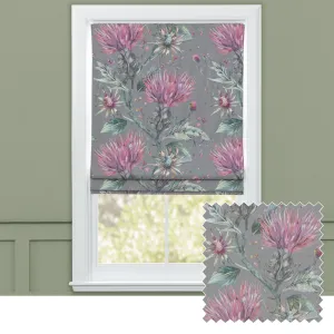 Elysium Printed Cotton Made to Measure Roman Blinds Onyx modern fashion rug  