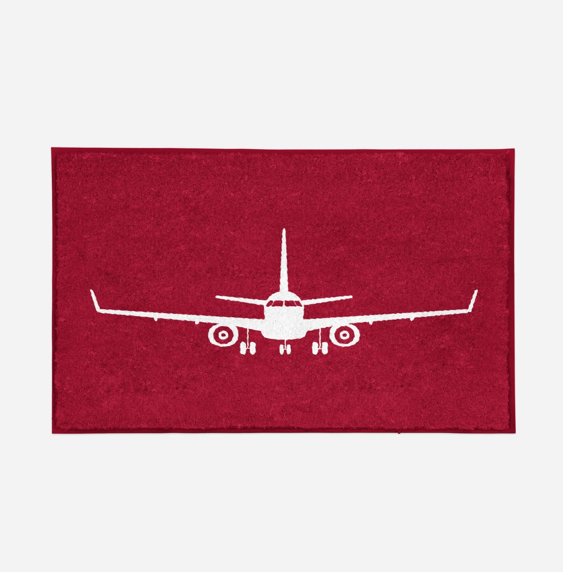 Embraer E-190 Silhouette Plane Designed Door Mats