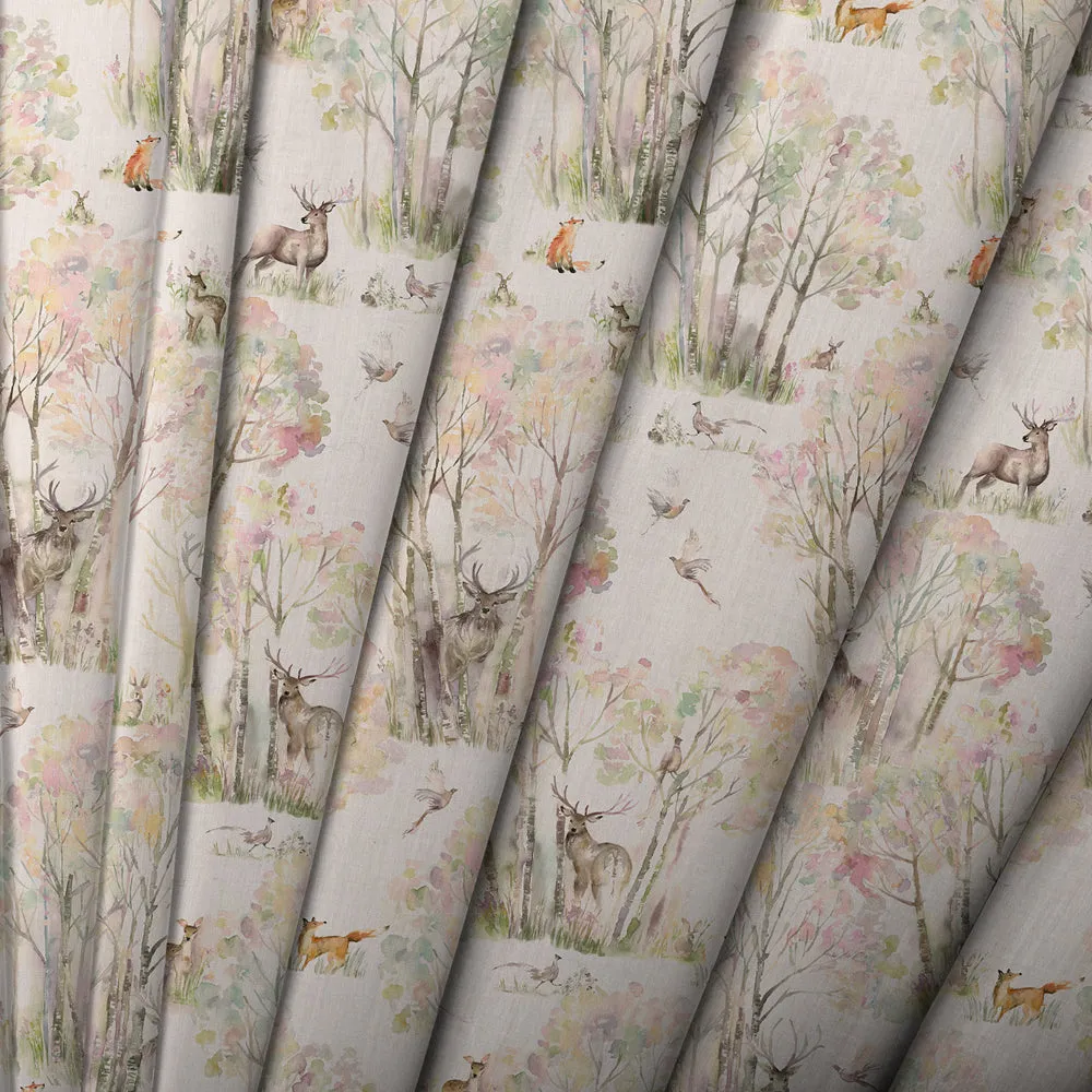 Enchanted Forest Printed Made to Measure Roman Blinds Natural