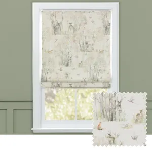 Enchanted Forest Printed Made to Measure Roman Blinds Natural chic floor carpet  